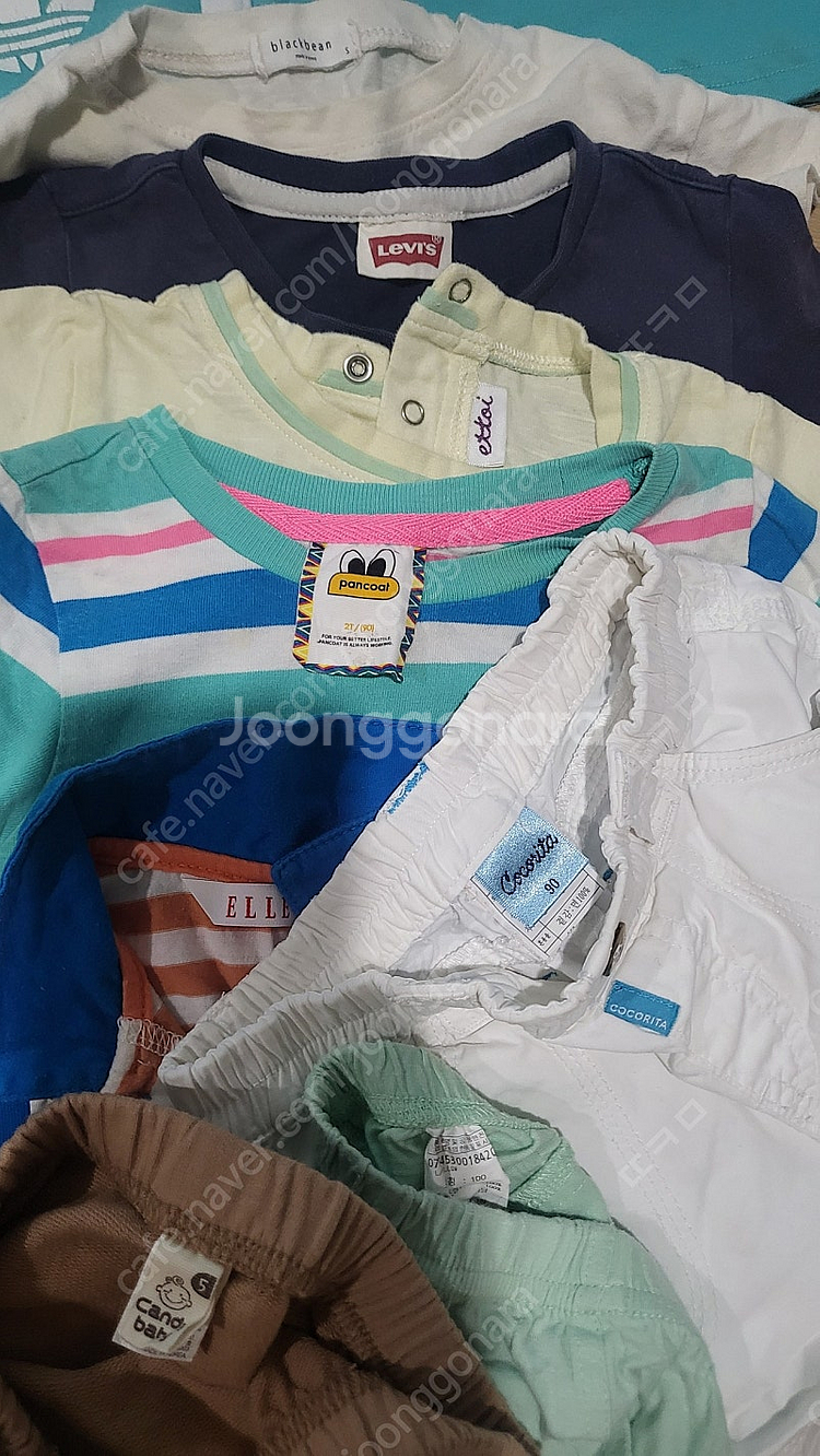 남아동 여름 반팔 바지 티셔츠 상하복 90-110 23...--3