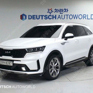 쏘렌토 중고차 쏘렌토 4세대 MQ4 중고차 기아중고차 흰색 2022년식 80,000km 디젤 2.2 2WD 프레스티지 법인차량 세금혜택
