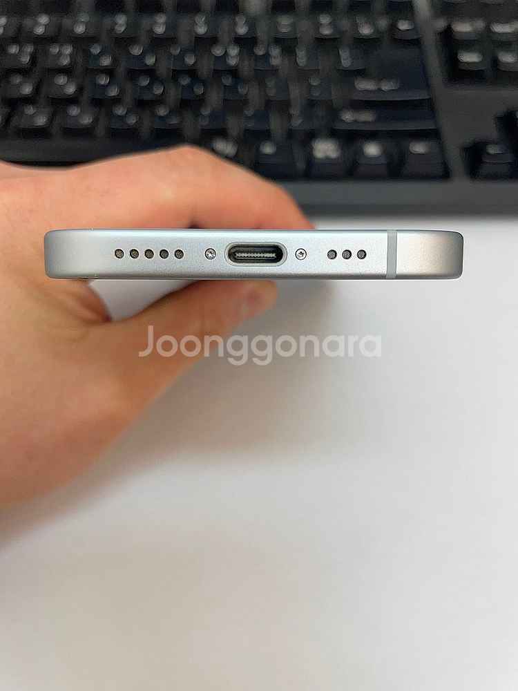 아이폰15 블루 256GB 배터리94% 상태좋은 중고7...--5