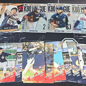2025 KBO 카드 각구단별 일괄 (럭키 홀로 포함),(김도영 최지훈 클로버)