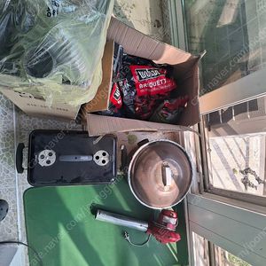 꾸버스 숯불장치통, 송풍기 점화기착화기세트 실내사용가능한 연통포함. 4만