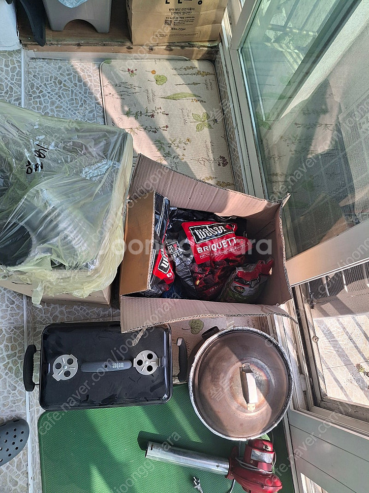 꾸버스 숯불장치통, 송풍기 점화기착화기세트 실내사용가능...--1