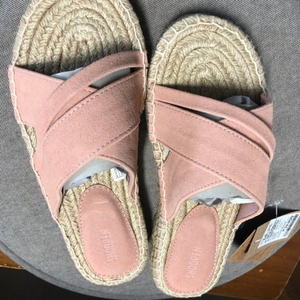 슈펜 라탄 슬리퍼 핑크색 240mm 새상품