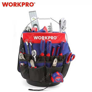 [미사용] WORKPRO 버킷 도구 정리함 보관 포켓가방