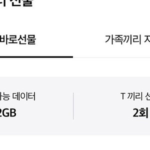 SK 데이터 2기가