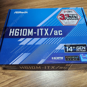 i3 13100, 애즈락 H610M-ITX/ac 와이파이 보드셋