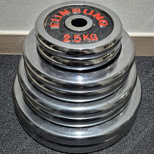(택포) 50KG 은성 경량 크롬 원판 바벨 플레이트