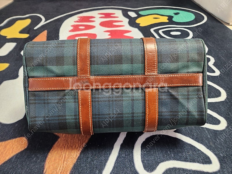 폴로 블랙와치 보스턴백 골프백 토트백 그린체크--5