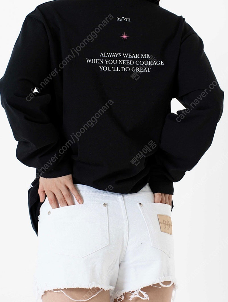 (새상품) 애즈온 밀키 쇼츠 팬츠 반바지 화이트 S 이미지