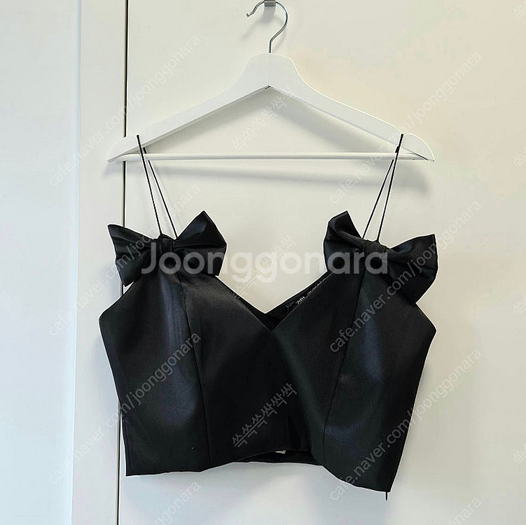 (새상품) ZARA 자라 실크 리본 뷔스티에 XL--4