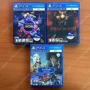 PS4 VR전용 타이틀 3종 판매합니다.
