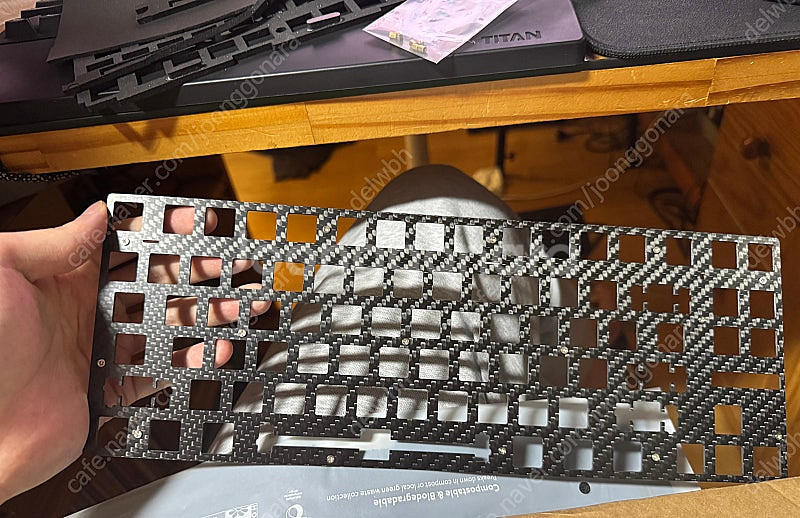우팅 Wooting 80HE FR4 보강판 & 카본 C...--0