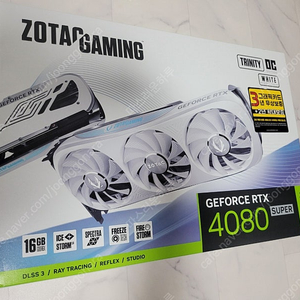 마지막할인)ZOTAC 4080s SUPER TRINITY OC WHITE 그래픽카드 저렴하게 판매