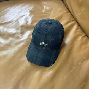 (Beams x Lacoste) 빔즈x라코스테 타탄체크 6패널 볼캡 모자 (Tartan Check)