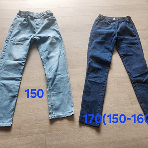 150-155 키즈 청바지 및 바지 4벌