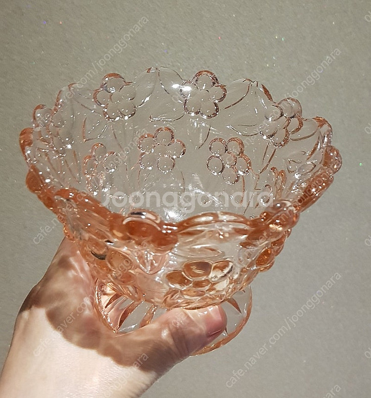 꽃크리스탈 빙수볼 아이스크림볼 430ml. 2p일괄--1