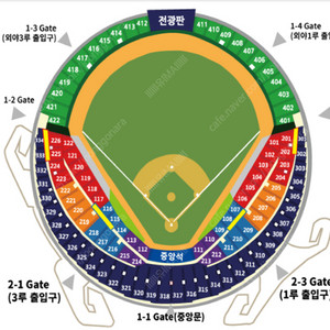 6/4 수 기아vs두산 3루오렌지,네이비 2연석,4연석 기아타이거즈 두산베어스