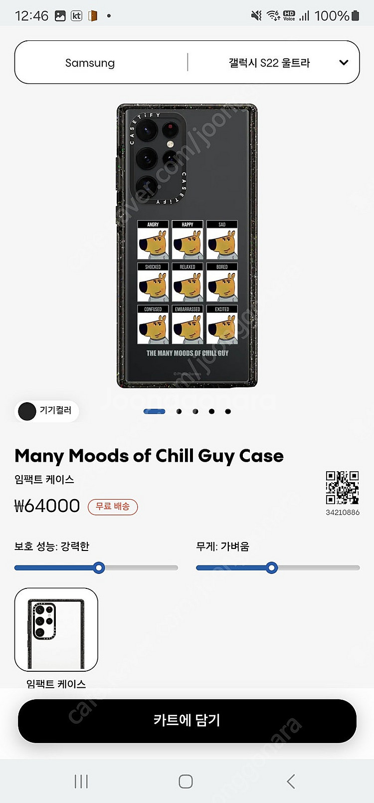 케이스티파이 s22 울트라 칠가이--0