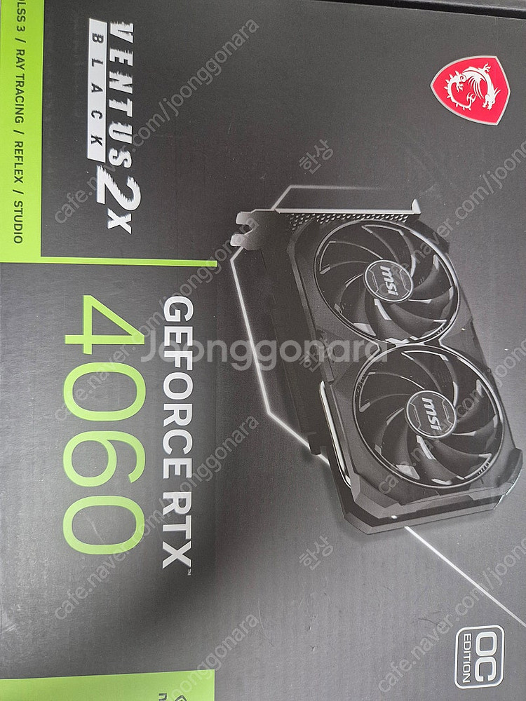 MSI RTX 4060 벤투스 2X 블랙 OC--0