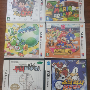 닌텐도 ds,3ds 게임 6개 일괄 판매합니다.
