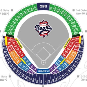 6월3일(화)4일(수)5일(목) 두산베어스 기아타이거즈 레드석 네이비석 오렌지