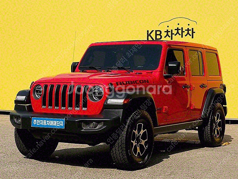 지프 랭글러 중고 랭글러 루비콘 중고 빨간색 2020년...--2
