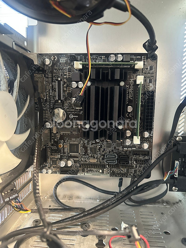 애즈락 q1900 itx J1900 자작 나스용 PC ...--1