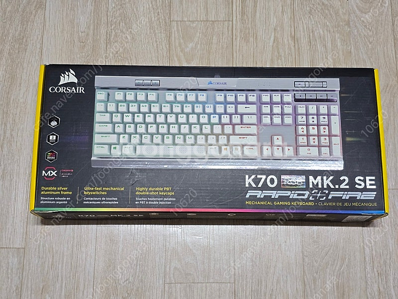 커세어 기계식 키보드 K70 RGB MK.2 SE (은...--1