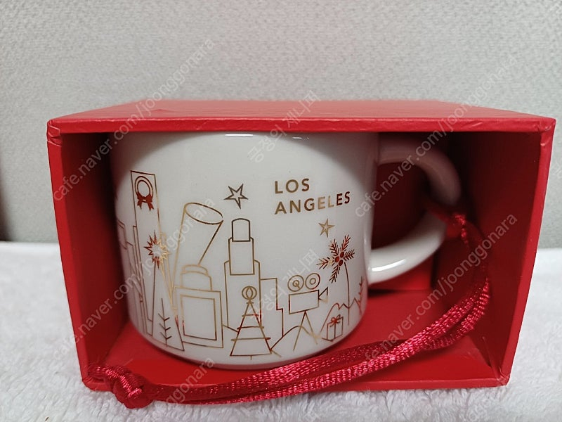 스타벅스 유아히어 홀리데이 레드케이스 오너먼트 59ml 미국 파이크 플레이스 마켓 시애틀 캘리포니아 로스앤젤레스 스... 이미지