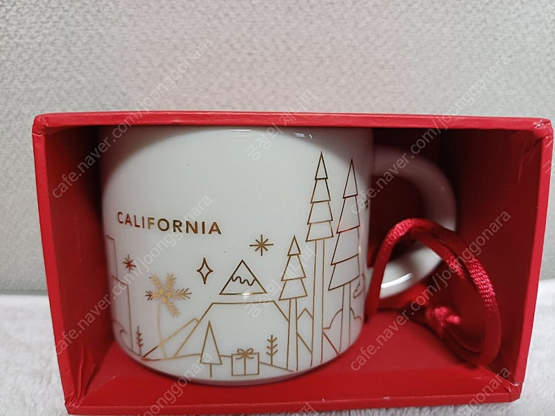 스타벅스 유아히어 홀리데이 레드케이스 오너먼트 59ml 미국 파이크 플레이스 마켓 시애틀 캘리포니아 로스앤젤레스 스... 이미지