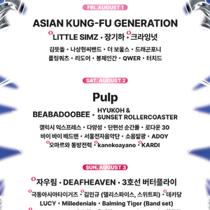 인천펜타포트 락페스티벌 티켓 양도합니다(금,일요일 일일권)
