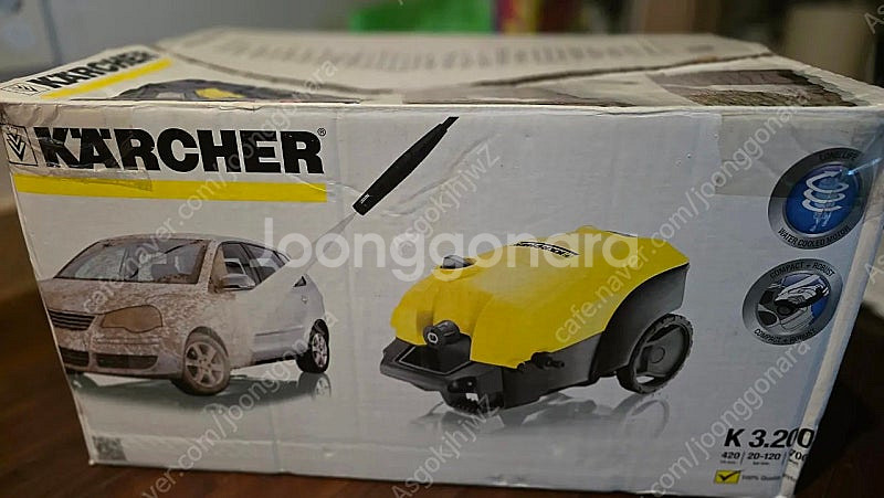 카처 K3.200 고압세척기, 1회 사용(거의 새상품)--2