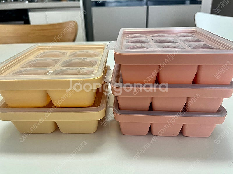 모윰 실리콘 이유식 큐브 용기 5개 일괄--0