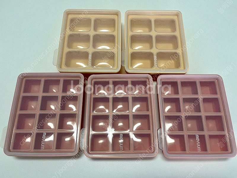 모윰 실리콘 이유식 큐브 용기 5개 일괄--2