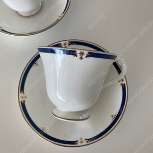(새제품)영국 Wedgwood 웨지우드 커피잔 겸 찻잔 2인조/디너접시2개/총6피스
