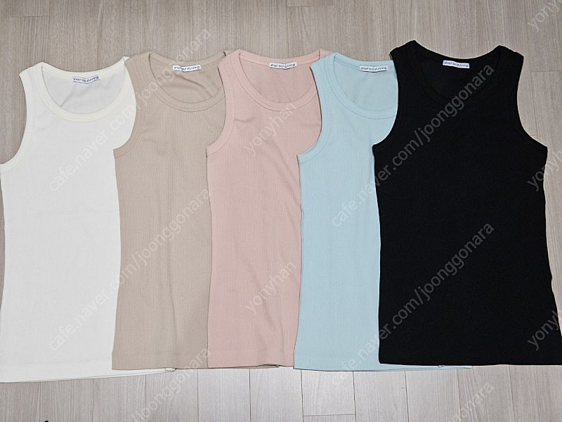 쇼트벗스터닝 나시 세트 5종 일괄 미착용--1