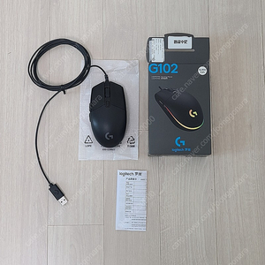 로지텍 G102 2세대 무소음 개조 마우스 블랙