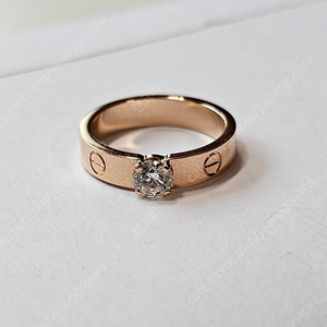 까르띠에 러브링 솔리테어 49호 0.34ct 판매 A급