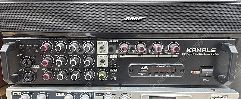 4채널 앰프 EMA-400N 1대 BOSE 보스스피커 251 4대 팝니다--1