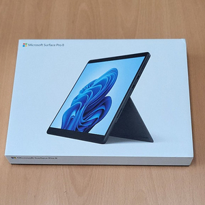 [단순개봉]Microsoft 서피스프로8 블랙타입커버 슬림펜2 판매합니다