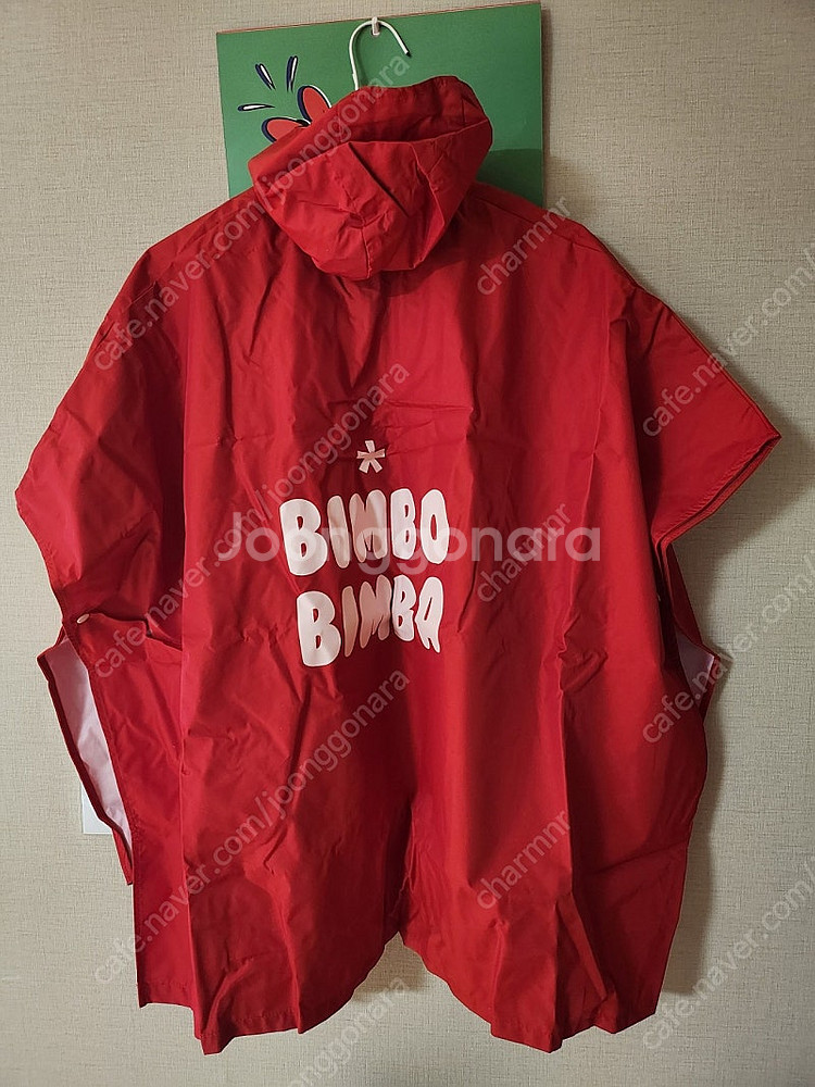 BIMBO BIMBA 빨간색 우비 새상품--1