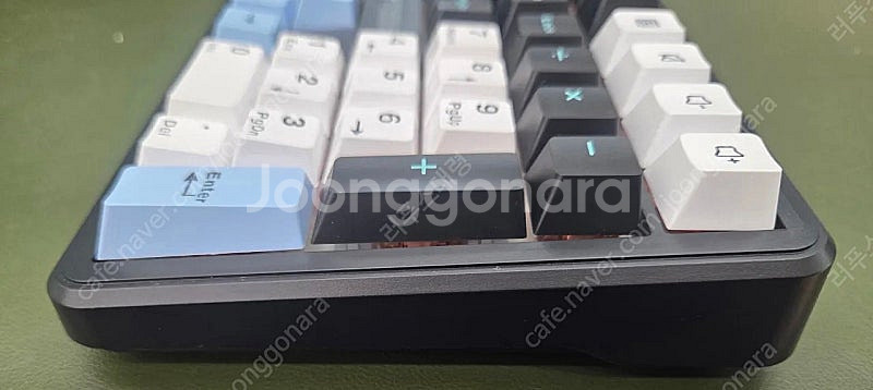 정발 AULA 독거미 f108 저소음솜사탕축 스카이블랙...--4