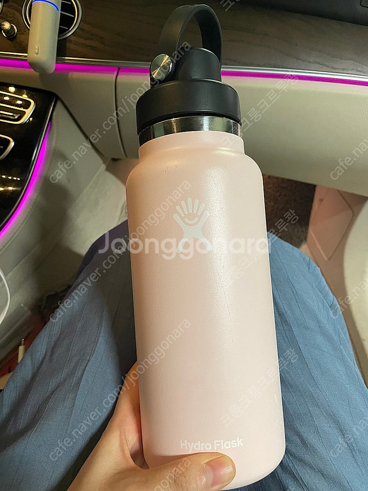 하이드로플라스크 와이드/처크캡 텀블러 핑크색 워터저그--4
