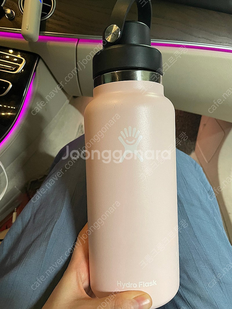 하이드로플라스크 와이드/처크캡 텀블러 핑크색 워터저그--5