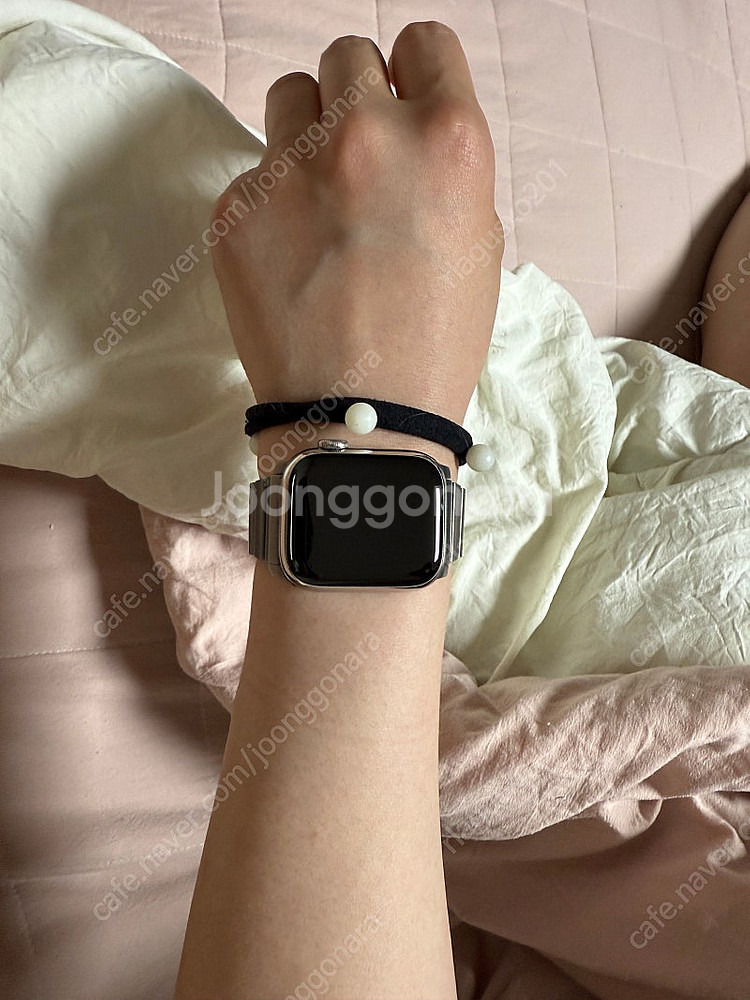 애플워치 8 스테인리스 41mm + 모던버클 브라운 깨...--1