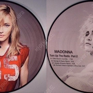 엘피 LP 픽처디스크 Picture Disc, Madonna - Turn Up The Radio (Part 2)