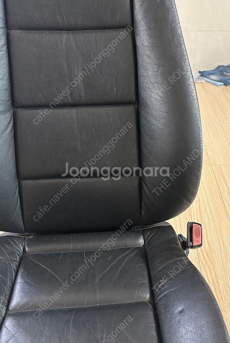 BMW E36 세단 순정 가죽 시트 전동 운전석 조수석--3