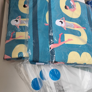 스타벅스 비치타올블루+가방 미개봉세트 25000원