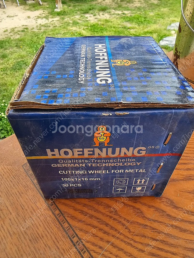 Hoffnung 핸드그라인더용 절단석컷팅날 105mm--0