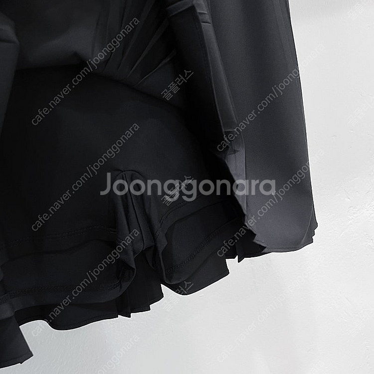 (67) 헤지스골프 블랙 허리밴딩 큐롯 플리츠스커트 골...--4